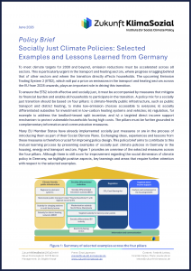 Zukunft-KlimaSozial_Policy-Brief_Socially-Just-Climate-Policies_Examples-Germany_Titelblatt-Rahmen