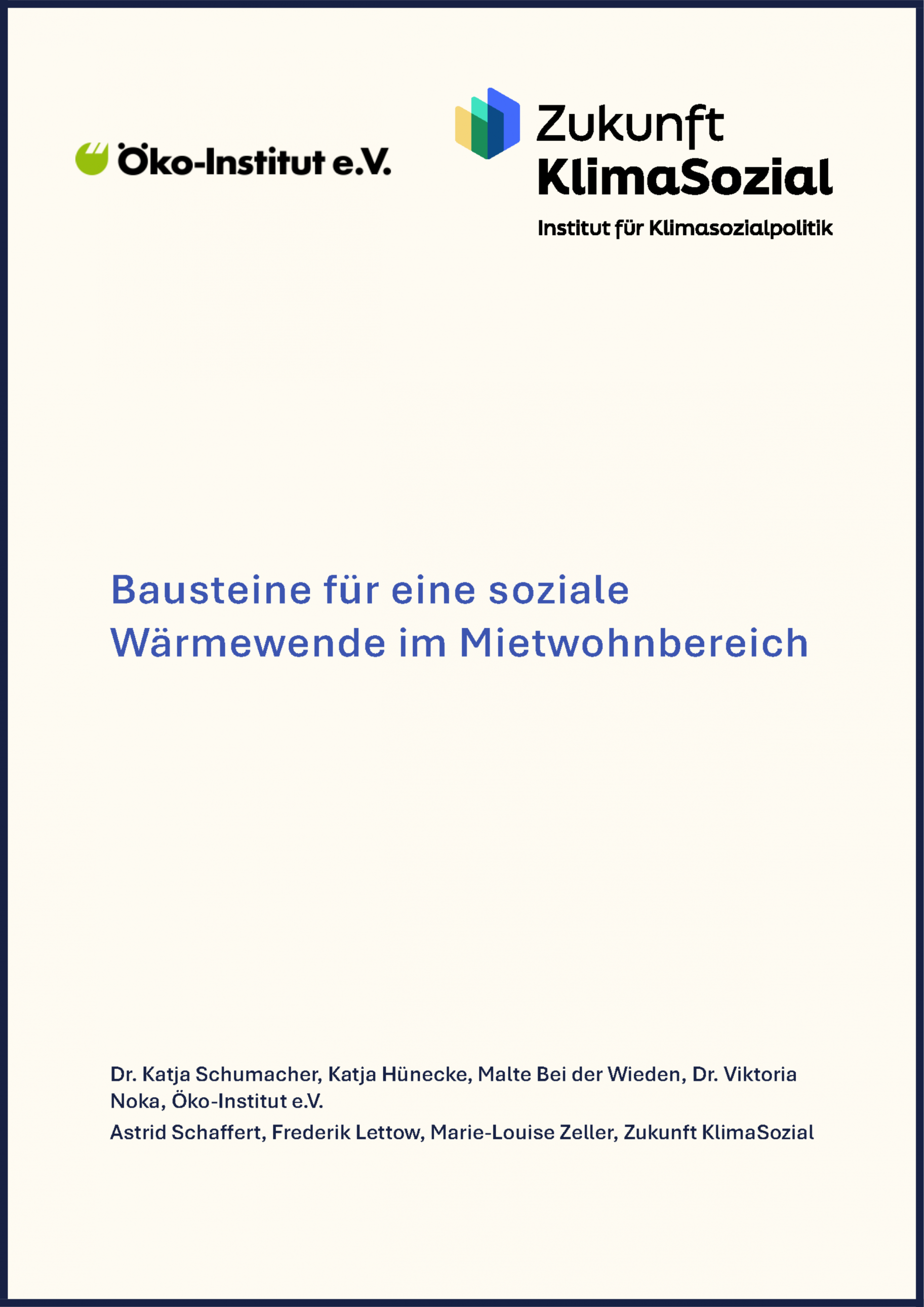 Zukunft-KlimaSozial_Öko-Institut_Studie-Soziale-Wärmewende-Mietwohnbereich_Titelblatt-mit-Rahmen